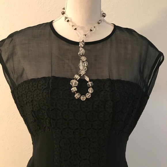 Vintage Sheer Elegance Dress - Picture 2 of 5